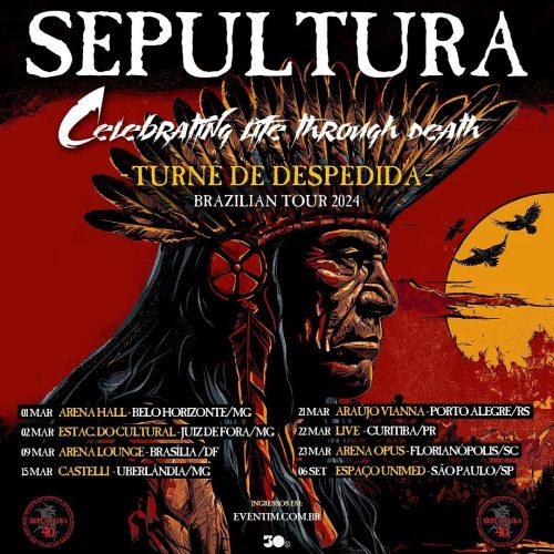 Sepultura anuncia a tour de despedida “Celebrating Life Through Death”